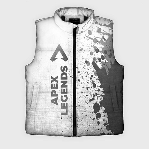 Мужской жилет Apex Legends - white gradient по-вертикали / 3D-Черный – фото 1