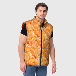 Мужской жилет Паттерн дольки мандарин, цвет: 3D-красный — фото 2