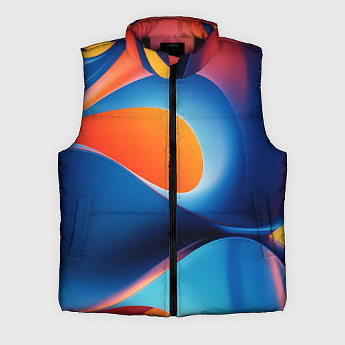 Мужской жилет Абстрактный геометрический градиент / 3D-Черный – фото 1