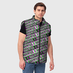 Мужской жилет Juventus glitch pattern, цвет: 3D-светло-серый — фото 2