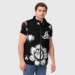 Мужской жилет Русская община символика розы, цвет: 3D-красный — фото 2