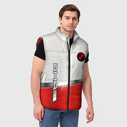 Мужской жилет BMW metal carbon steel, цвет: 3D-красный — фото 2