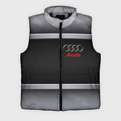 Мужской жилет Audi metal texture, цвет: 3D-черный
