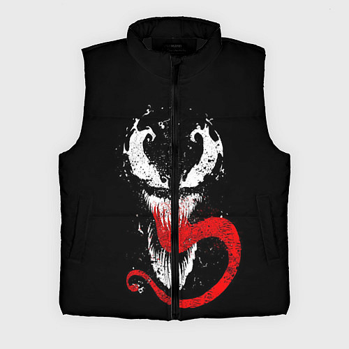 Мужской жилет Лицо Венома / 3D-Черный – фото 1