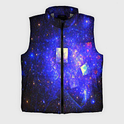 Мужской жилет Космическая абстракция звезды, цвет: 3D-светло-серый