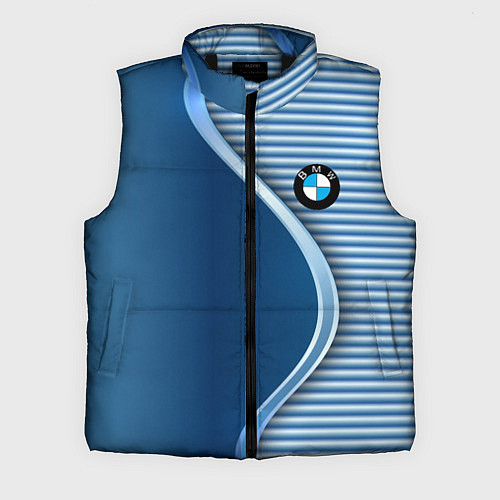 Мужской жилет BMW текстура / 3D-Черный – фото 1