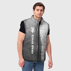 Мужской жилет Dead Space - grey gradient по-вертикали, цвет: 3D-черный — фото 2