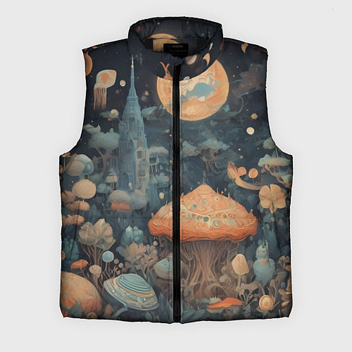 Мужской жилет Сказочная абстракция / 3D-Черный – фото 1