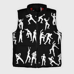 Мужской жилет Silhouettes of moving people, цвет: 3D-красный