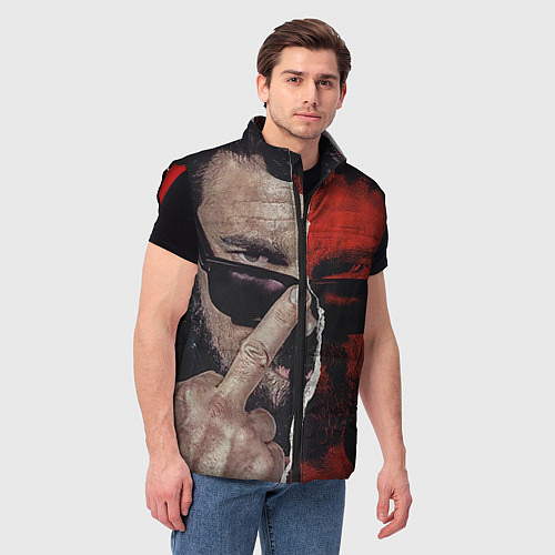Мужской жилет Между добром и злом / 3D-Красный – фото 3