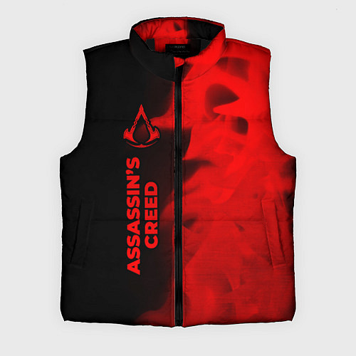 Мужской жилет Assassins Creed - red gradient по-вертикали / 3D-Черный – фото 1