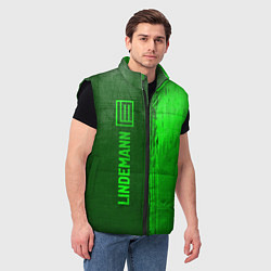 Мужской жилет Lindemann - green gradient по-вертикали, цвет: 3D-черный — фото 2