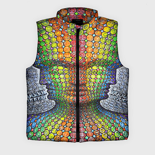 Мужской жилет Оптические стёкла / 3D-Светло-серый – фото 1