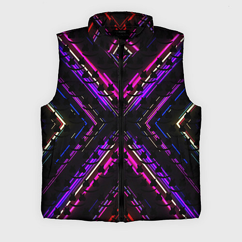Мужской жилет Marshmello geometry neon / 3D-Черный – фото 1