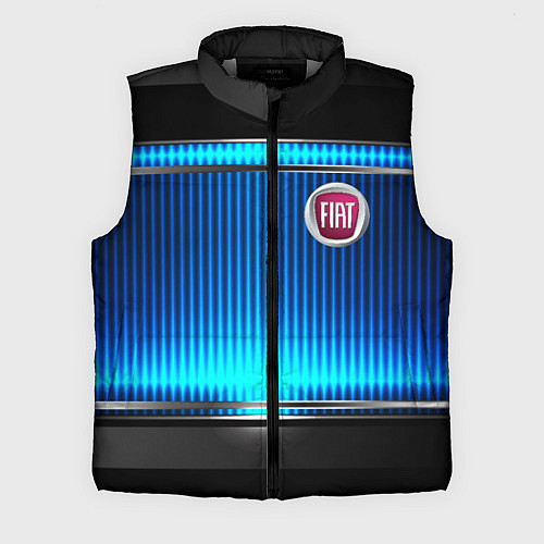 Мужской жилет FIAT текстура авто / 3D-Светло-серый – фото 1