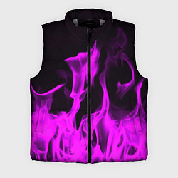 Мужской жилет Неоновый огонь в дыму, цвет: 3D-светло-серый