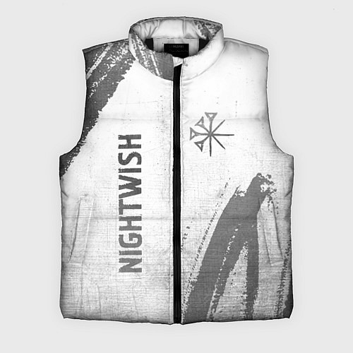 Мужской жилет Nightwish - white gradient вертикально / 3D-Черный – фото 1