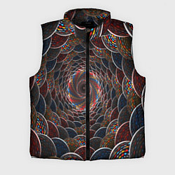 Мужской жилет Оптические волны абстракция, цвет: 3D-черный