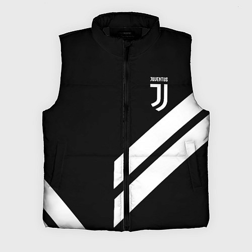 Мужской жилет Juventus line white / 3D-Черный – фото 1