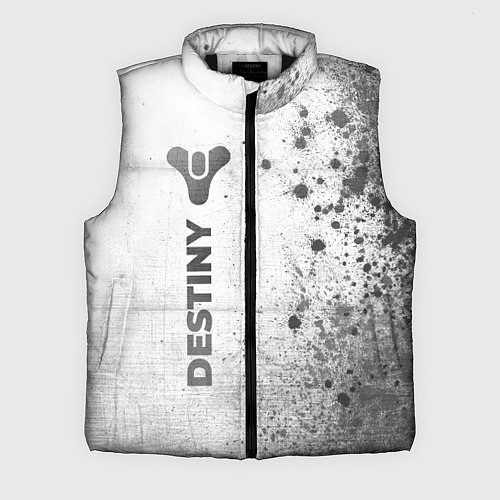 Мужской жилет Destiny - white gradient по-вертикали / 3D-Черный – фото 1