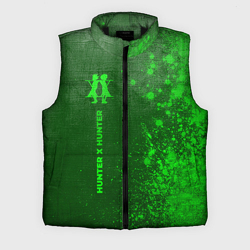 Мужской жилет Hunter x Hunter - green gradient по-вертикали / 3D-Черный – фото 1