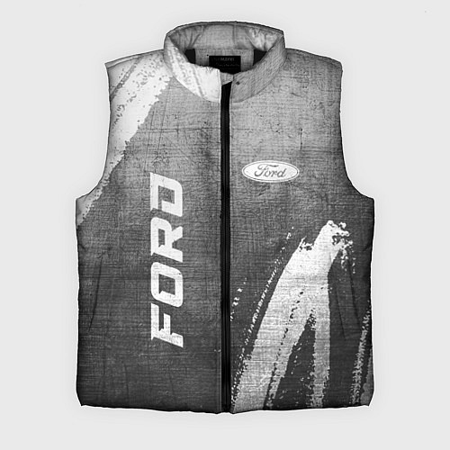 Мужской жилет Ford - grey gradient вертикально / 3D-Черный – фото 1