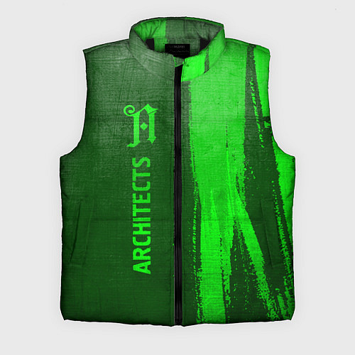Мужской жилет Architects - green gradient по-вертикали / 3D-Черный – фото 1