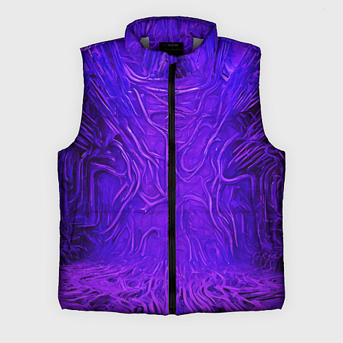 Мужской жилет Фиолетовый симбионт / 3D-Светло-серый – фото 1