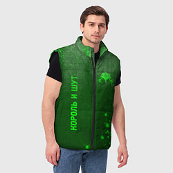 Мужской жилет Король и Шут - green gradient вертикально, цвет: 3D-черный — фото 2