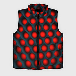 Мужской жилет Оптическая иллюзия красная броня, цвет: 3D-красный