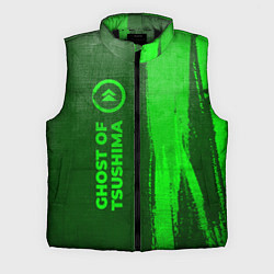 Мужской жилет Ghost of Tsushima - green gradient по-вертикали, цвет: 3D-черный