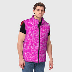 Мужской жилет Амонг ас - паттерн, цвет: 3D-красный — фото 2