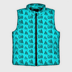 Мужской жилет Новогодние звери, цвет: 3D-черный
