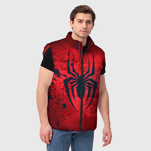 Мужской жилет Душа героя: Человек-паук / 3D-Красный – фото 3