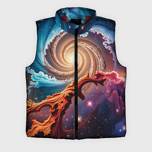 Мужской жилет Энергия космоса / 3D-Красный – фото 1