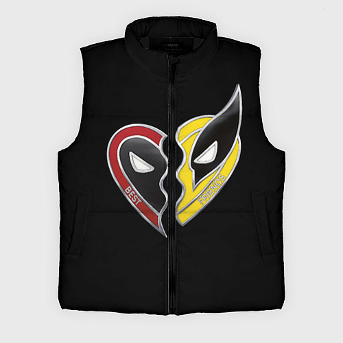 Мужской жилет Deadpool and Wolverine best friends / 3D-Черный – фото 1