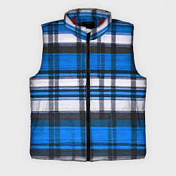 Мужской жилет Сине-белая ткань в клетку, цвет: 3D-красный