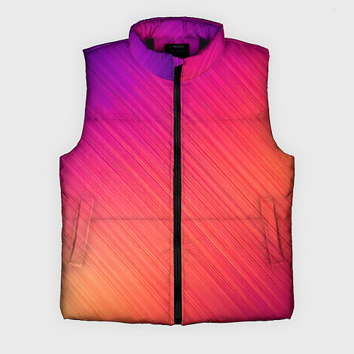 Мужской жилет Градиент в косую полоску / 3D-Черный – фото 1