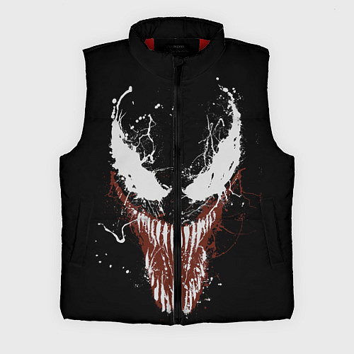 Мужской жилет Веном - морда / 3D-Красный – фото 1