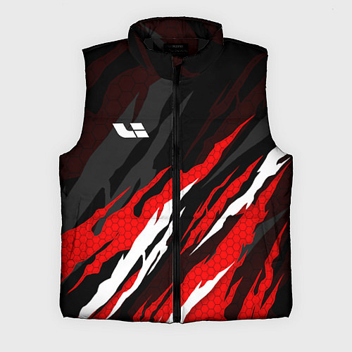 Мужской жилет Lixiang - красный языки пламени / 3D-Черный – фото 1