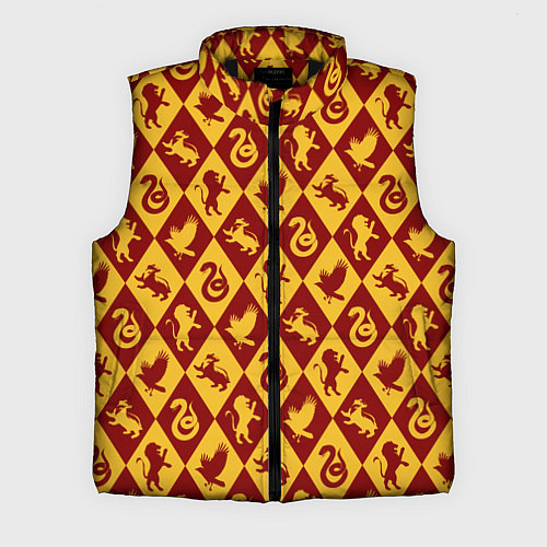 Мужской жилет Гарри Поттер факультеты / 3D-Черный – фото 1