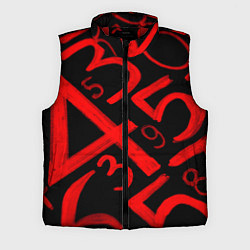 Мужской жилет Числовой код, цвет: 3D-красный