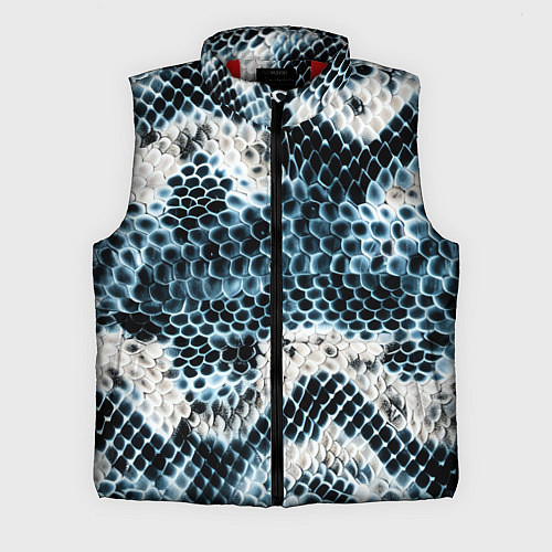 Мужской жилет Из кожи змеи / 3D-Красный – фото 1