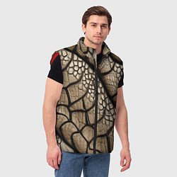 Мужской жилет Найди змею, цвет: 3D-красный — фото 2