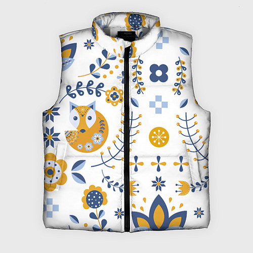 Мужской жилет Скандинавский узор / 3D-Светло-серый – фото 1
