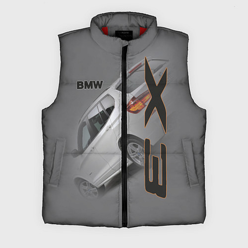 Мужской жилет BMW X3 / 3D-Красный – фото 1
