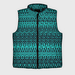 Мужской жилет Бирюзовый узоры