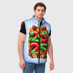 Мужской жилет Змеи к нам приходят 2025, цвет: 3D-красный — фото 2