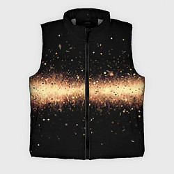 Мужской жилет Огненные искры на черном, цвет: 3D-светло-серый