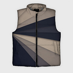 Мужской жилет Фрактальные линии, цвет: 3D-светло-серый